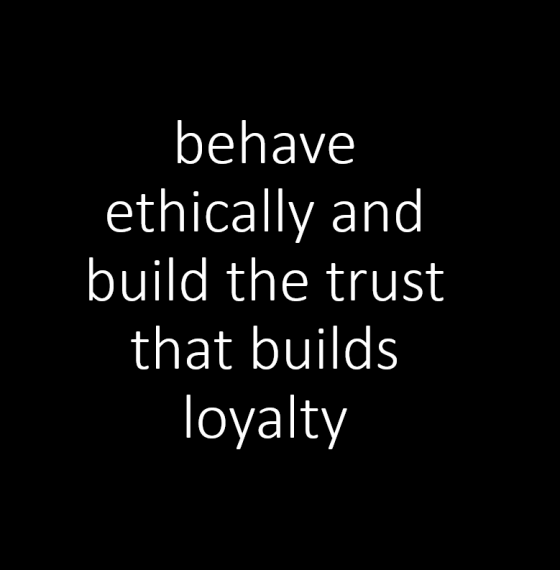 83% of consumers rate ethics as a trust builder